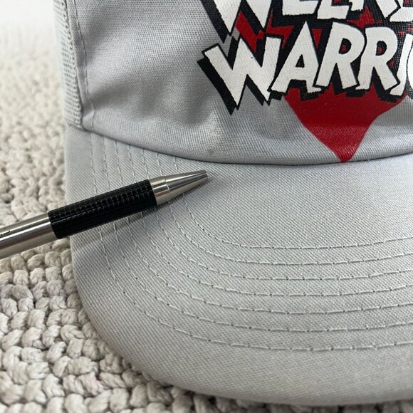 Vintage Weekend Warrior Mesh Snapback Trucker Hat OSFA Workwear Sakrete Grey Cap - Picture 11 of 11